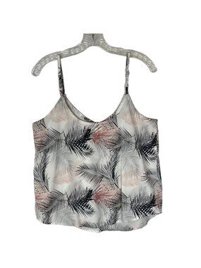 Thread & Supply Cami Tank Top Blouse Shirt Medium White Pink Sleeveless Summer